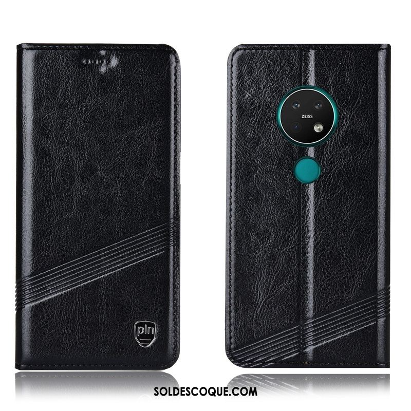 Coque Nokia 7.2 Tout Compris Marron Modèle Fleurie Téléphone Portable Étui En Cuir Housse Soldes