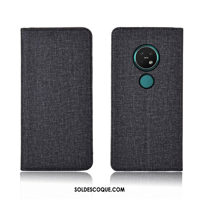 Coque Nokia 7.2 Téléphone Portable Lin Étui Protection Tout Compris Soldes