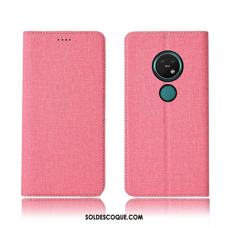 Coque Nokia 7.2 Téléphone Portable Lin Étui Protection Tout Compris Soldes
