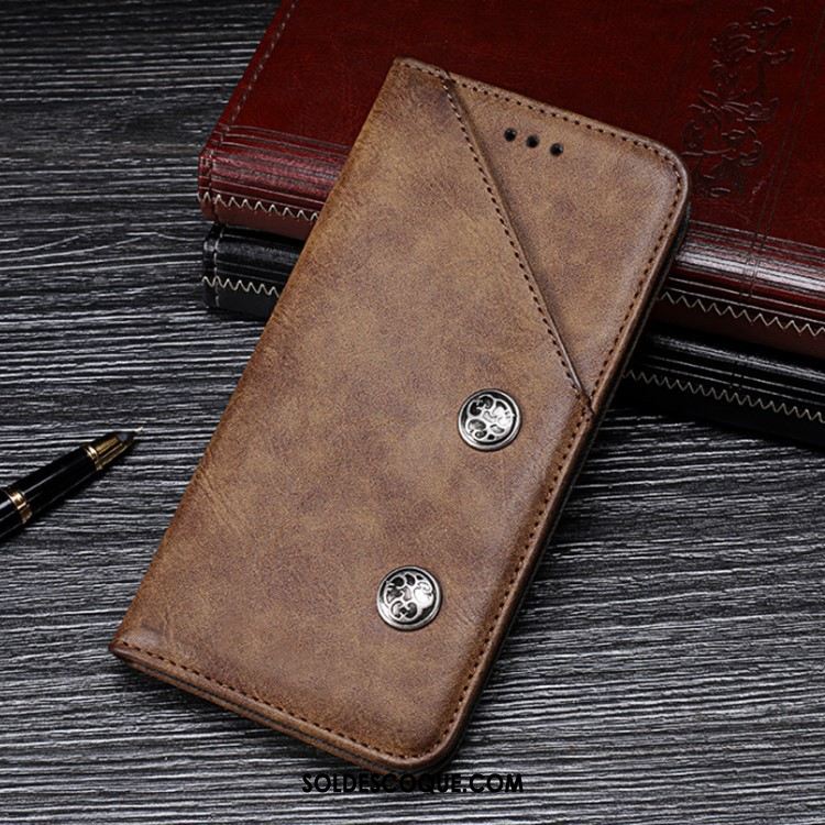 Coque Nokia 7.2 Téléphone Portable Vintage Magnétisme Protection Modèle Fleurie Soldes