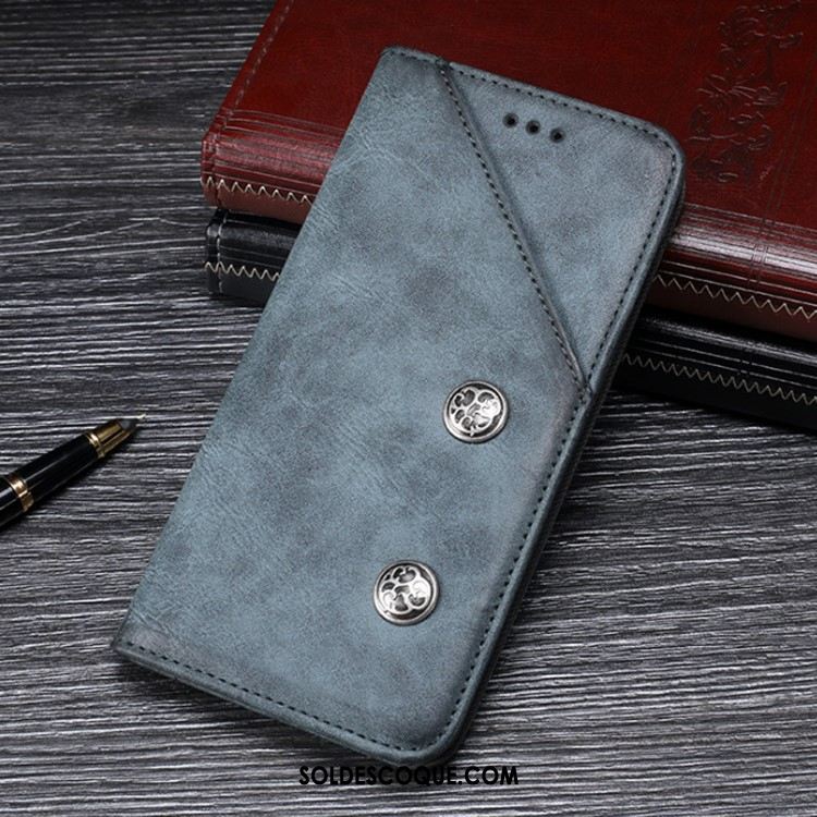 Coque Nokia 7.2 Téléphone Portable Vintage Magnétisme Protection Modèle Fleurie Soldes