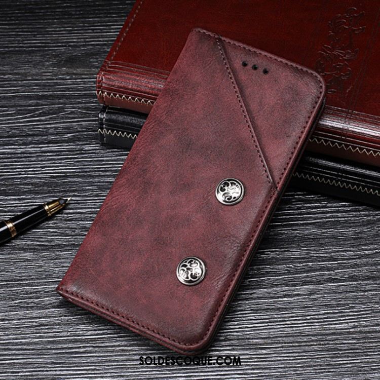 Coque Nokia 7.2 Téléphone Portable Vintage Magnétisme Protection Modèle Fleurie Soldes