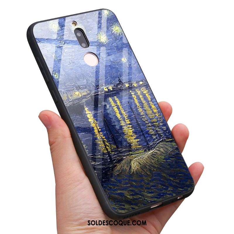 Coque Nokia 7 Ciel Étoilé Verre Trempé Téléphone Portable Bleu Art En Vente