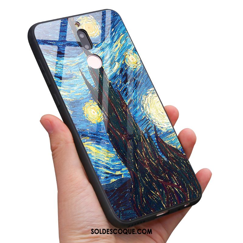 Coque Nokia 7 Ciel Étoilé Verre Trempé Téléphone Portable Bleu Art En Vente