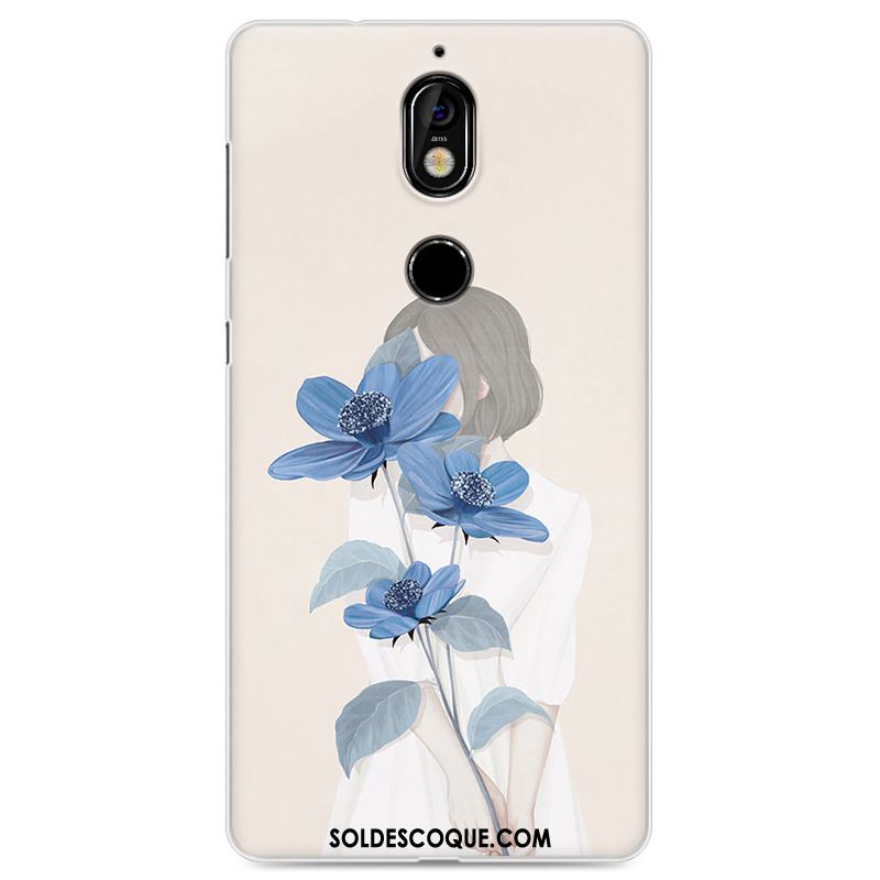 Coque Nokia 7 Fluide Doux Tout Compris Silicone Bleu Étui Pas Cher