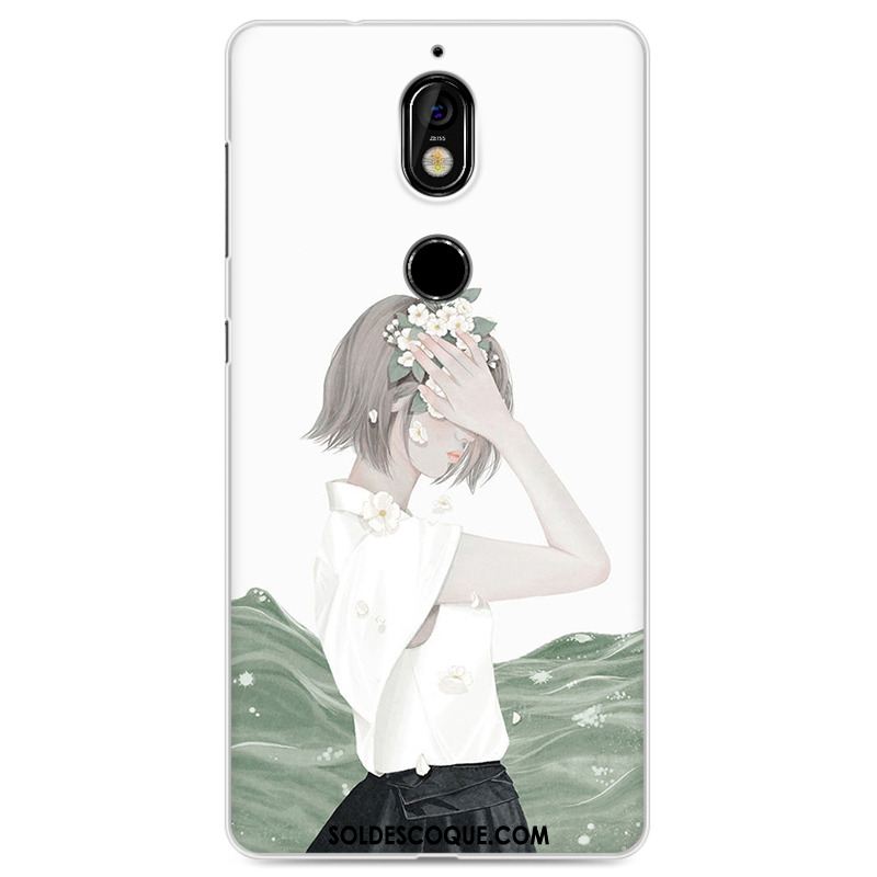 Coque Nokia 7 Fluide Doux Tout Compris Silicone Bleu Étui Pas Cher