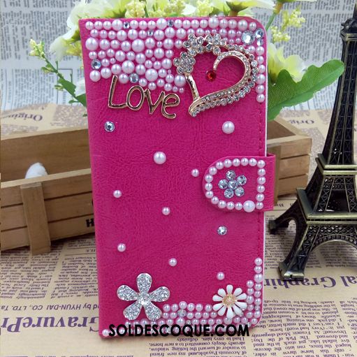 Coque Nokia 7 Ornements Suspendus Téléphone Portable Rouge Strass Protection Soldes