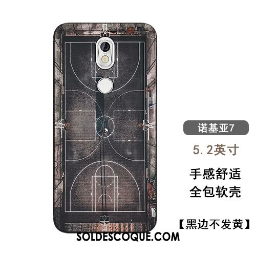 Coque Nokia 7 Personnalité Étui Vert Incassable Silicone Housse Soldes