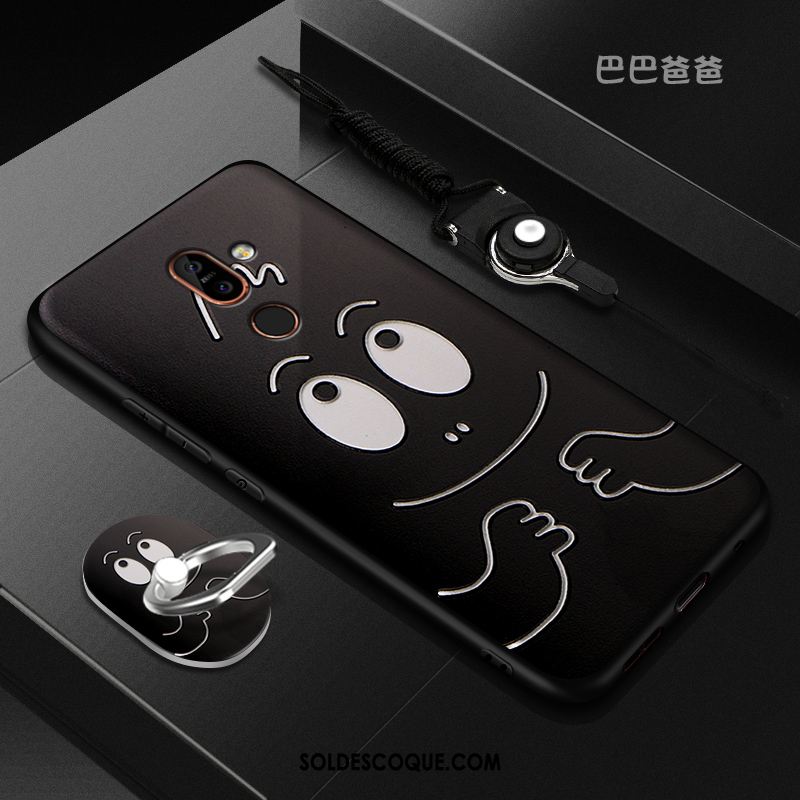 Coque Nokia 7 Plus Anneau Modèle Tempérer Fluide Doux Protection En Vente