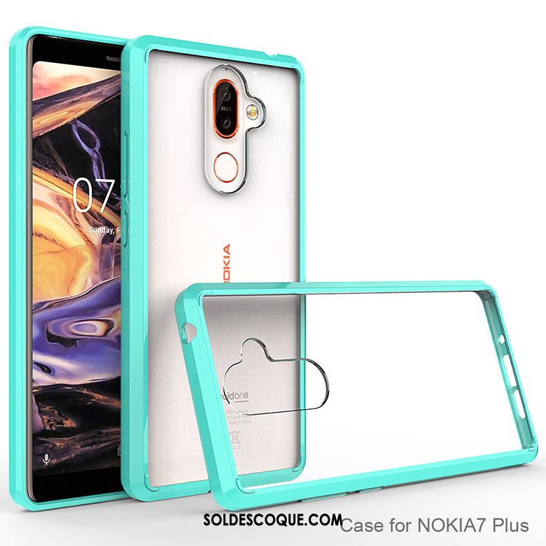 Coque Nokia 7 Plus Ballon Personnalité Étui Amoureux Transparent Pas Cher