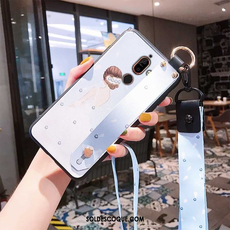 Coque Nokia 7 Plus Beauté Style Chinois Rose Téléphone Portable Ornements Suspendus En Vente