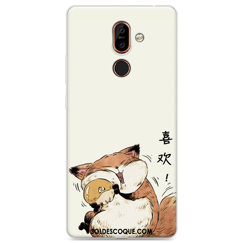 Coque Nokia 7 Plus Blanc Drôle Téléphone Portable Dessin Animé Protection Soldes