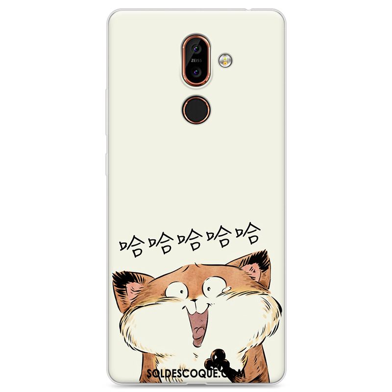 Coque Nokia 7 Plus Blanc Drôle Téléphone Portable Dessin Animé Protection Soldes