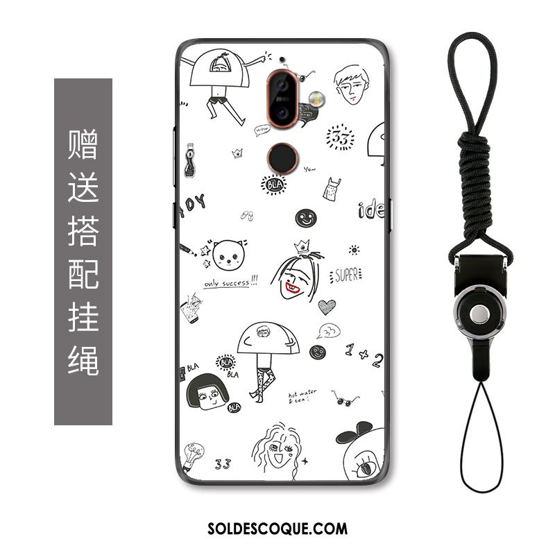 Coque Nokia 7 Plus Créatif Téléphone Portable Incassable Dessin Animé Graffiti Housse France