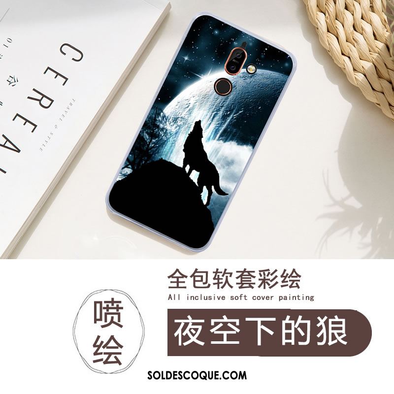 Coque Nokia 7 Plus Dessin Animé Fluide Doux Tout Compris Téléphone Portable Incassable En Ligne