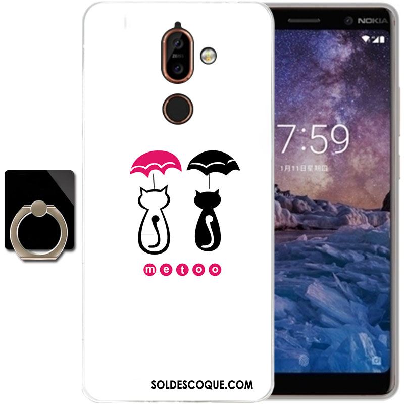 Coque Nokia 7 Plus Dessin Animé Silicone Téléphone Portable Étui Transparent Soldes