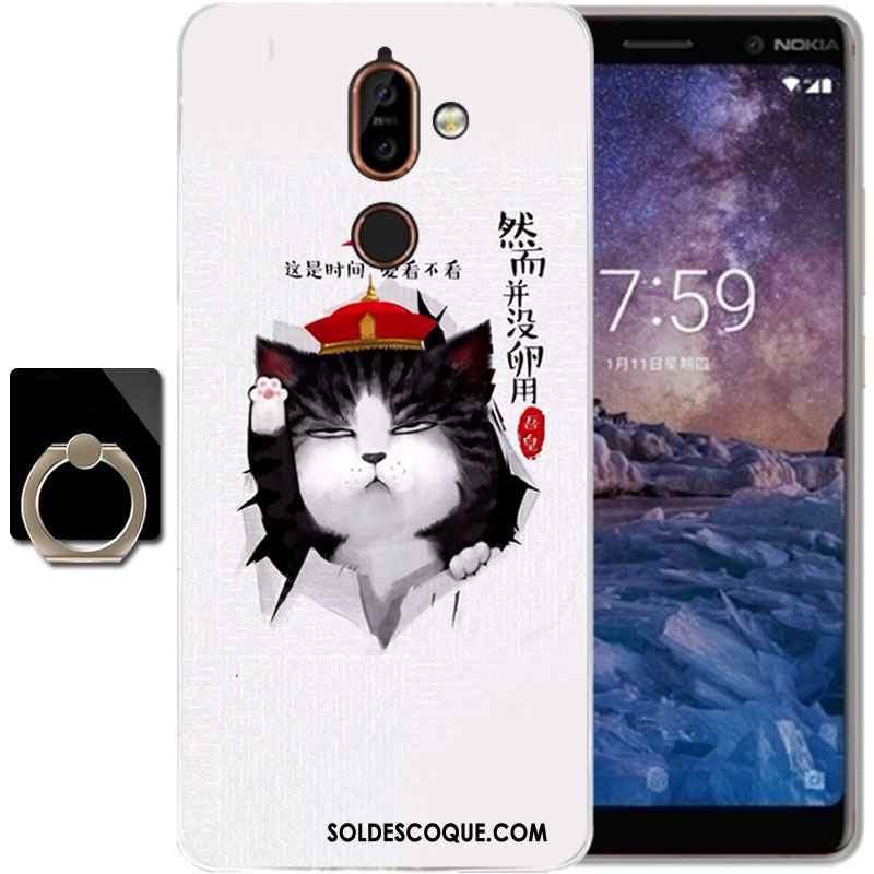 Coque Nokia 7 Plus Dessin Animé Silicone Téléphone Portable Étui Transparent Soldes