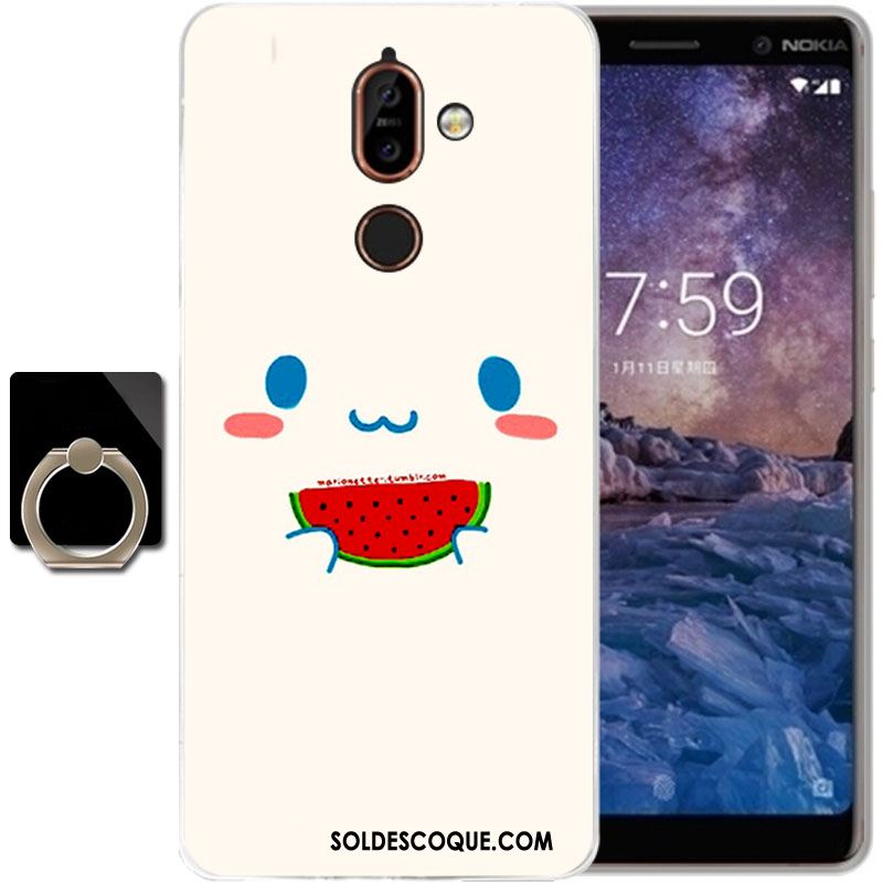 Coque Nokia 7 Plus Dessin Animé Silicone Téléphone Portable Étui Transparent Soldes