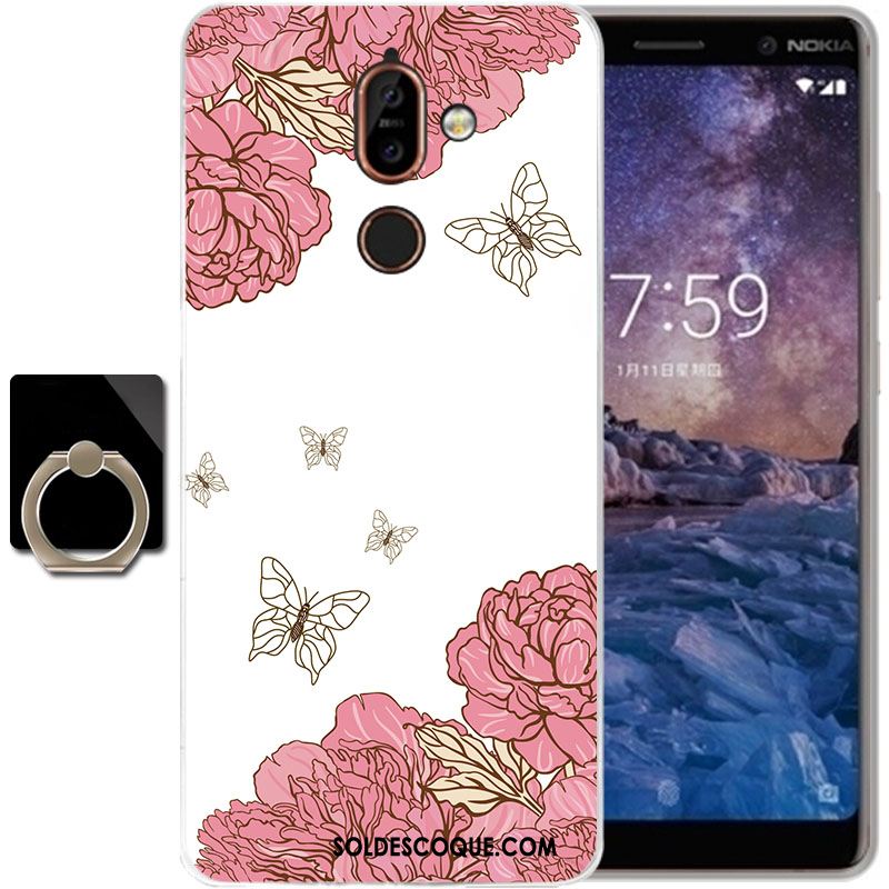 Coque Nokia 7 Plus Dessin Animé Silicone Téléphone Portable Étui Transparent Soldes