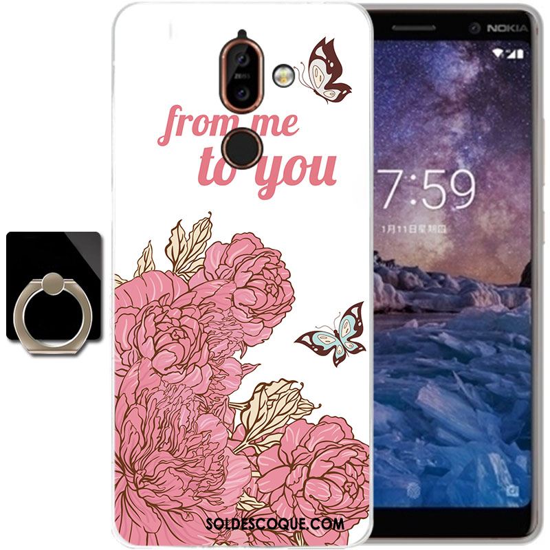 Coque Nokia 7 Plus Dessin Animé Silicone Téléphone Portable Étui Transparent Soldes