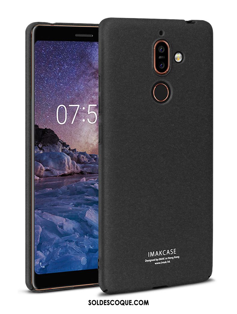 Coque Nokia 7 Plus Incassable Noir Téléphone Portable Étui Difficile Pas Cher