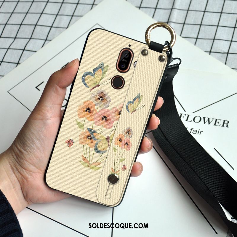 Coque Nokia 7 Plus Incassable Protection Téléphone Portable Papillon Fleur En Ligne