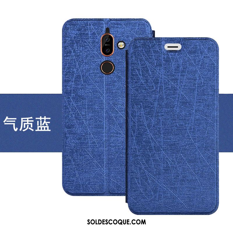 Coque Nokia 7 Plus Incassable Protection Étui Étui En Cuir Or Pas Cher