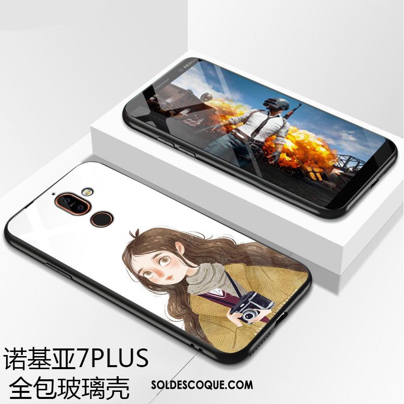 Coque Nokia 7 Plus Incassable Téléphone Portable Art Tout Compris Verre Pas Cher