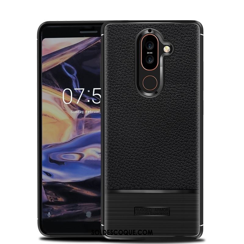 Coque Nokia 7 Plus Noir Incassable Téléphone Portable Protection Soldes