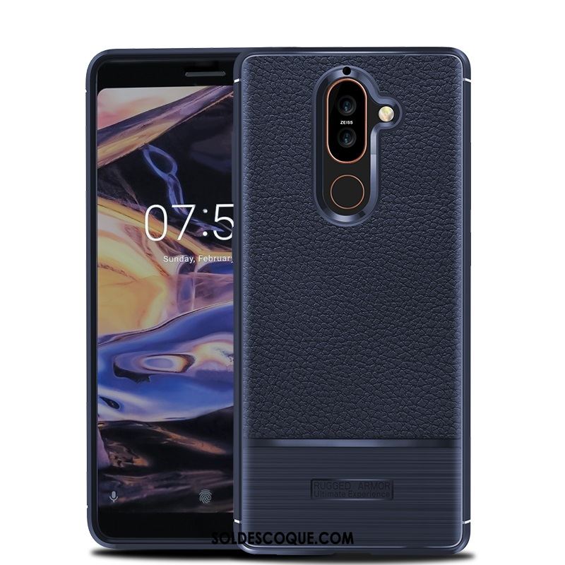 Coque Nokia 7 Plus Noir Incassable Téléphone Portable Protection Soldes