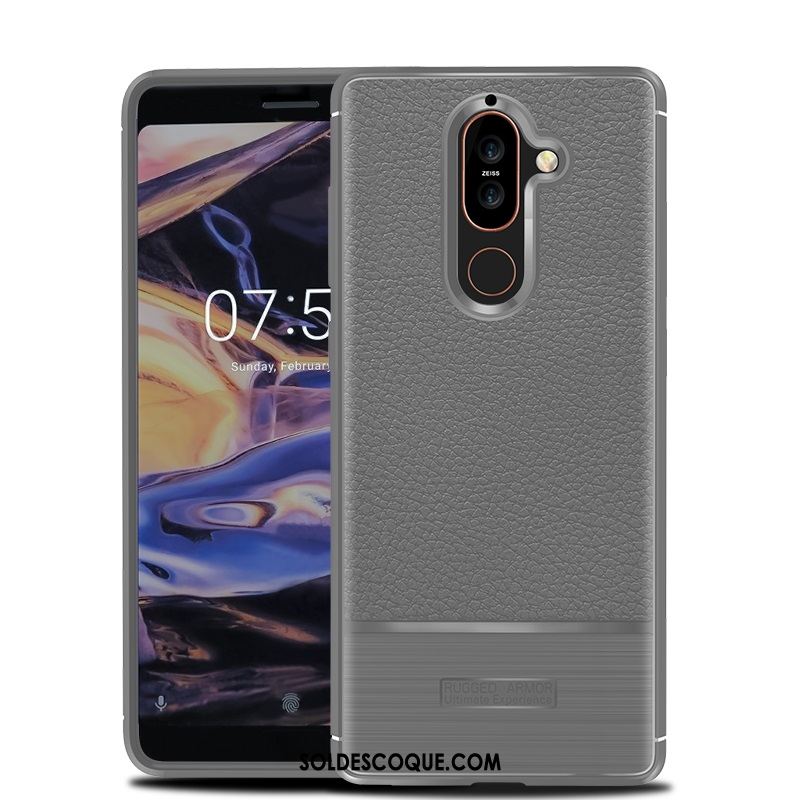 Coque Nokia 7 Plus Noir Incassable Téléphone Portable Protection Soldes