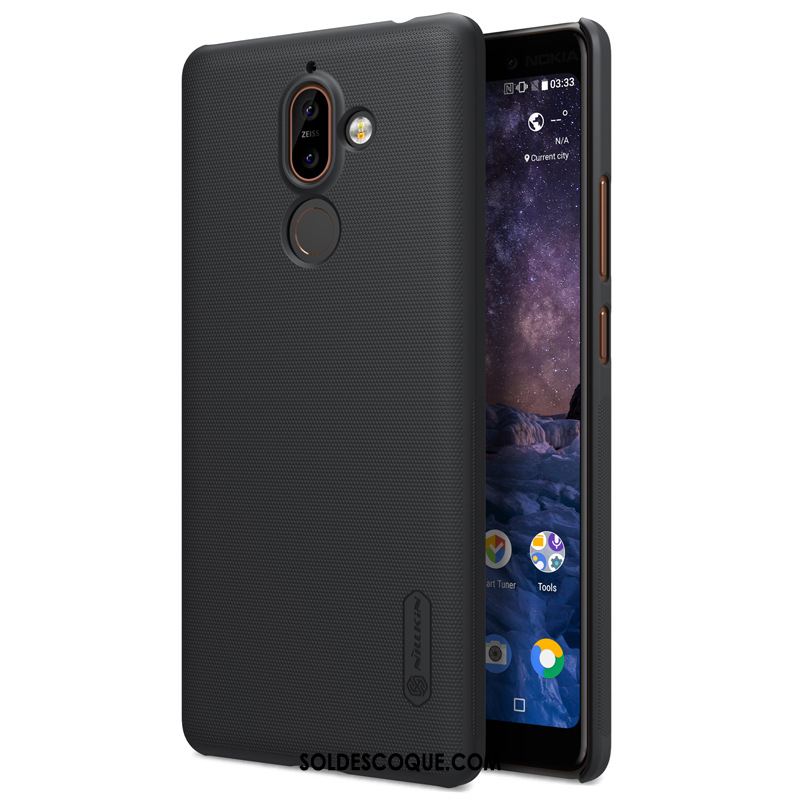 Coque Nokia 7 Plus Or Rouge Délavé En Daim Difficile Très Mince En Vente