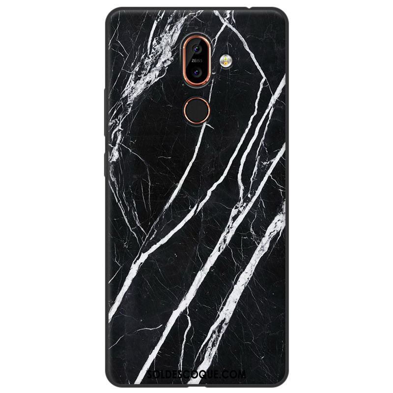 Coque Nokia 7 Plus Ornements Suspendus Protection Bois Silicone Peinture Pas Cher