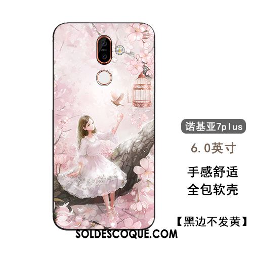 Coque Nokia 7 Plus Protection Personnalité Art Téléphone Portable Amoureux Housse Soldes