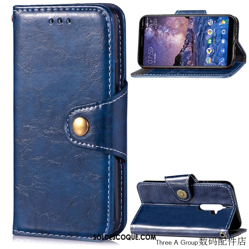 Coque Nokia 7 Plus Protection Téléphone Portable Bleu Tendance Étui En Vente