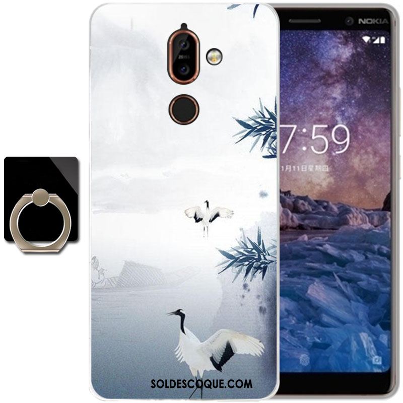 Coque Nokia 7 Plus Silicone Protection Dessin Animé Téléphone Portable Fluide Doux Pas Cher