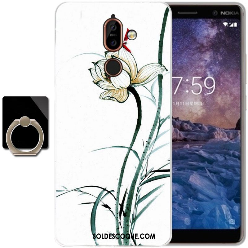 Coque Nokia 7 Plus Silicone Protection Dessin Animé Téléphone Portable Fluide Doux Pas Cher