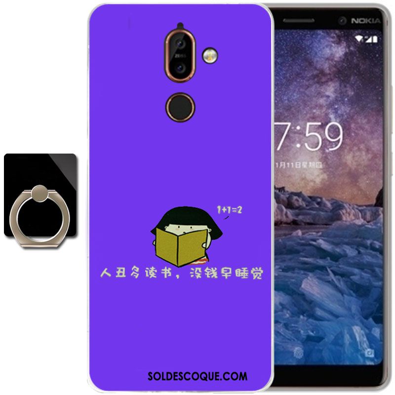 Coque Nokia 7 Plus Silicone Protection Dessin Animé Téléphone Portable Fluide Doux Pas Cher