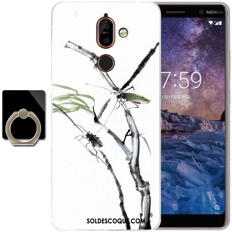 Coque Nokia 7 Plus Silicone Protection Dessin Animé Téléphone Portable Fluide Doux Pas Cher