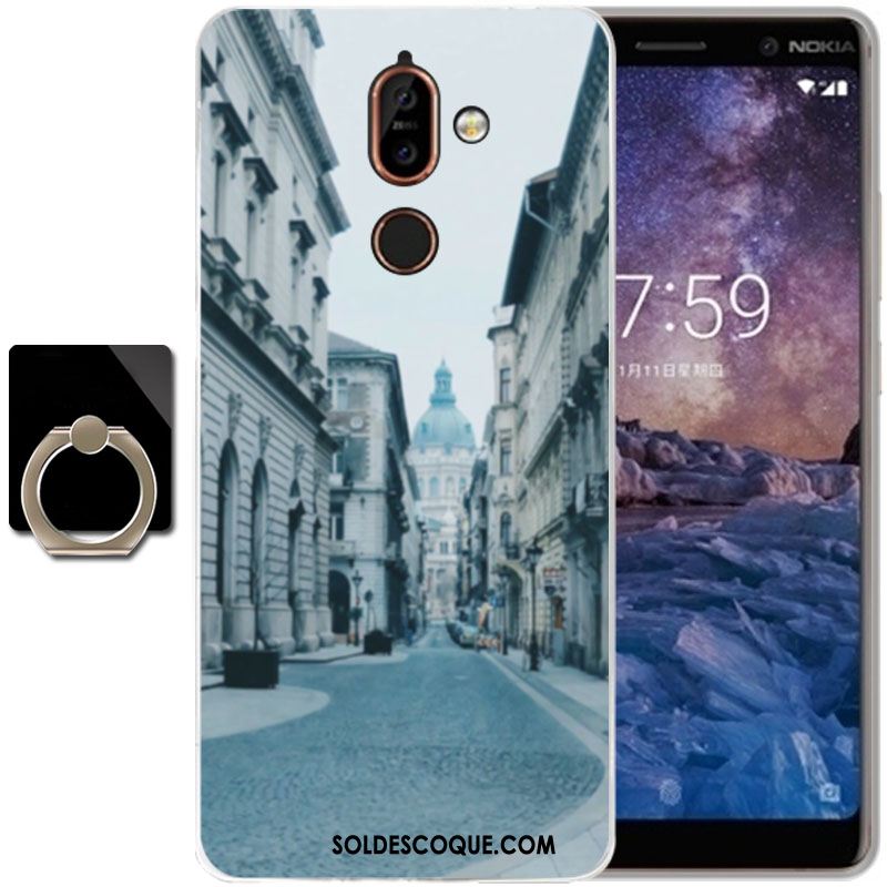 Coque Nokia 7 Plus Silicone Protection Dessin Animé Téléphone Portable Fluide Doux Pas Cher