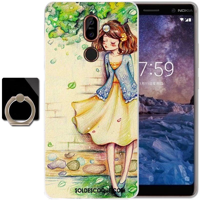 Coque Nokia 7 Plus Silicone Protection Dessin Animé Téléphone Portable Fluide Doux Pas Cher