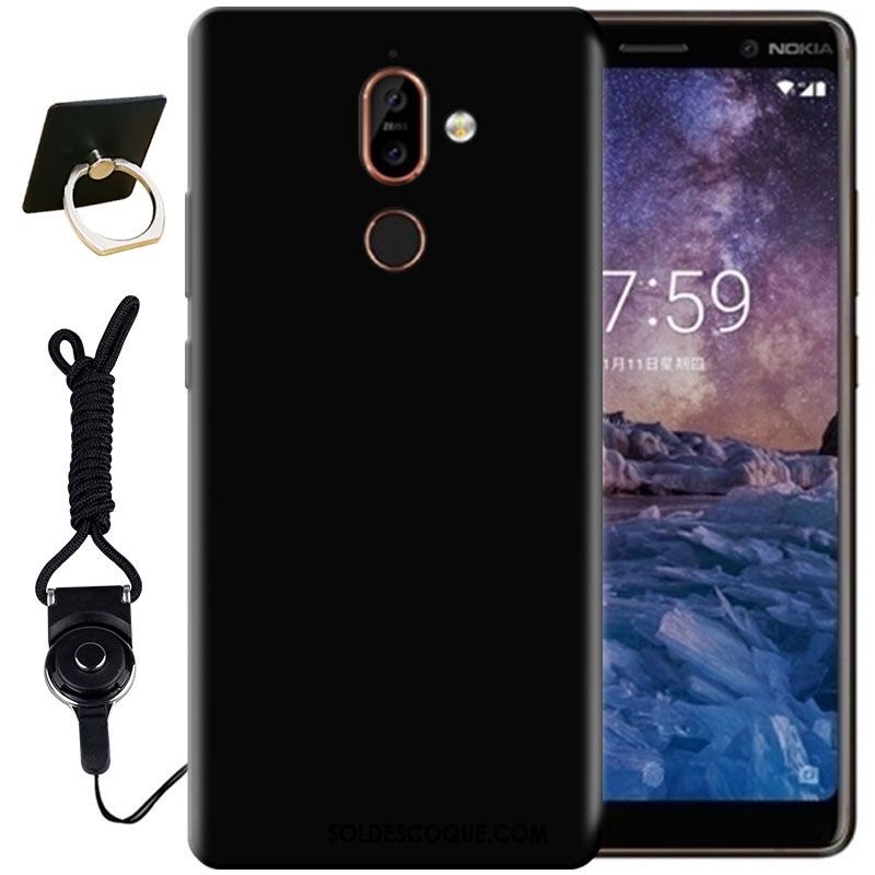 Coque Nokia 7 Plus Silicone Protection Mode Peinture Noir En Ligne