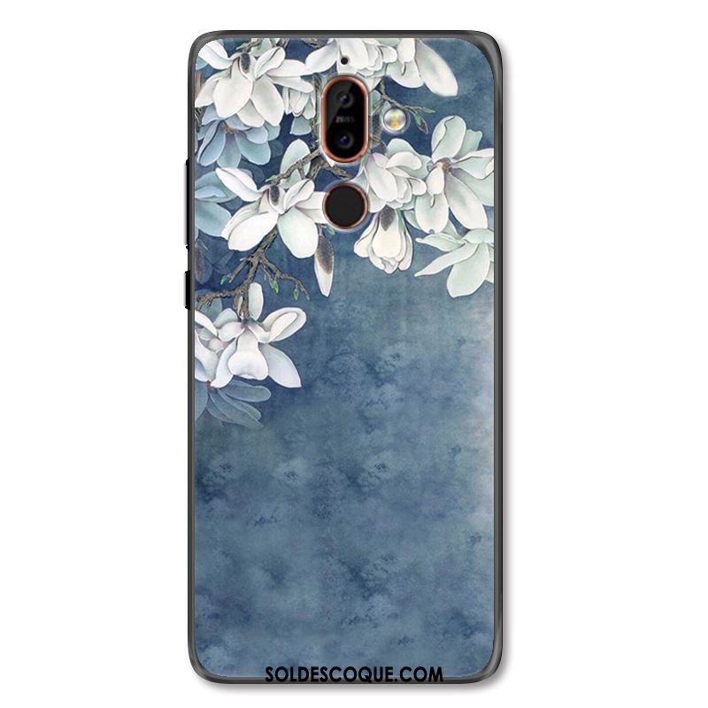 Coque Nokia 7 Plus Simple Art Fleurs Frais Étui En Ligne