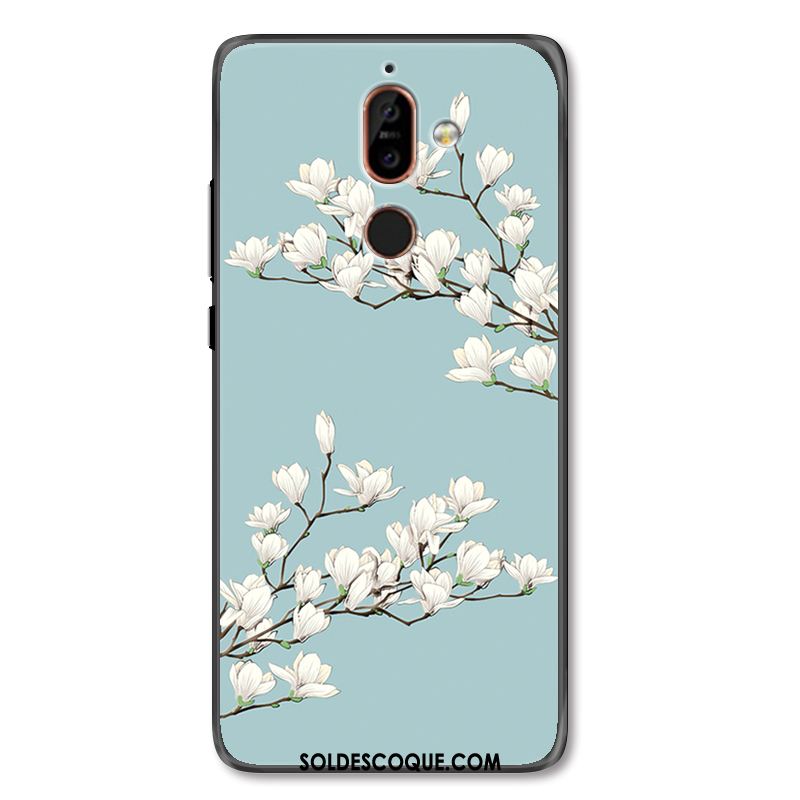 Coque Nokia 7 Plus Simple Art Fleurs Frais Étui En Ligne