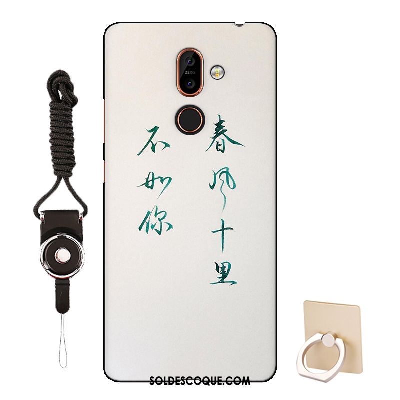 Coque Nokia 7 Plus Tout Compris Dessin Animé Silicone Incassable Bleu Soldes