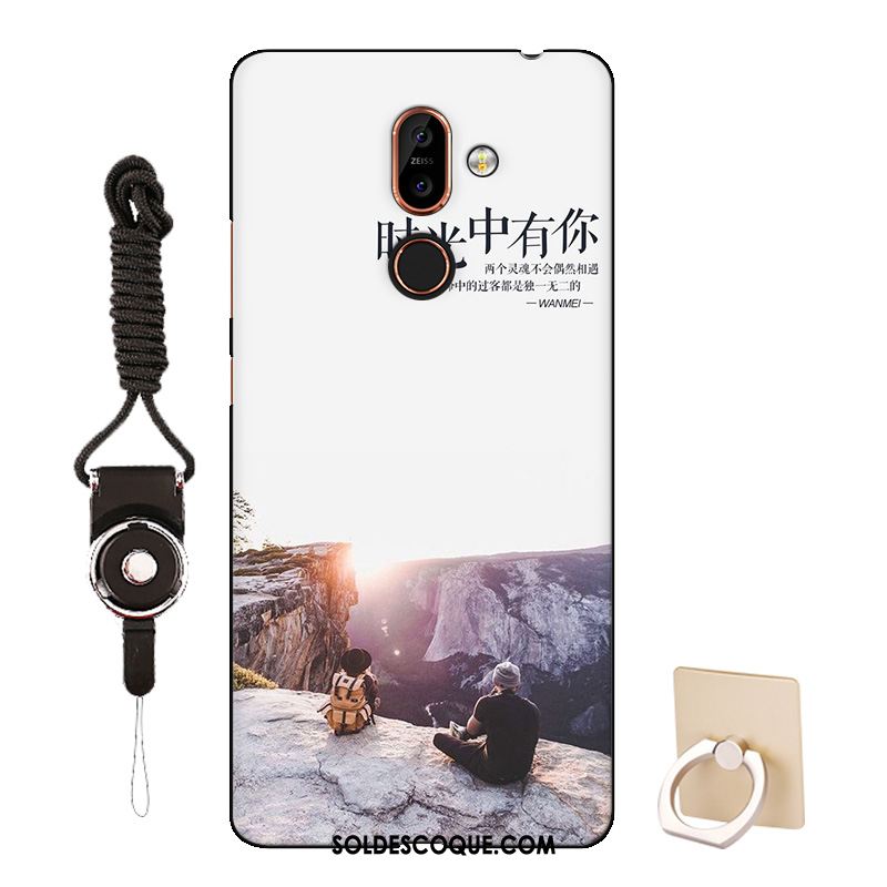 Coque Nokia 7 Plus Tout Compris Dessin Animé Silicone Incassable Bleu Soldes