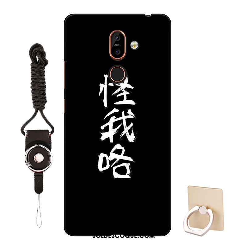 Coque Nokia 7 Plus Tout Compris Dessin Animé Silicone Incassable Bleu Soldes