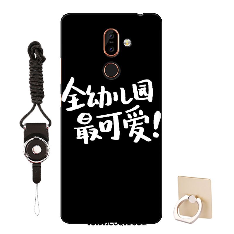 Coque Nokia 7 Plus Tout Compris Dessin Animé Silicone Incassable Bleu Soldes