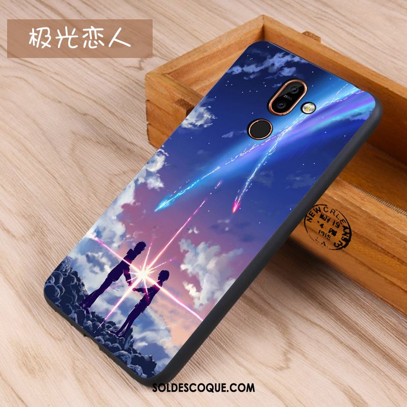 Coque Nokia 7 Plus Tout Compris Protection Téléphone Portable Bleu Incassable Pas Cher