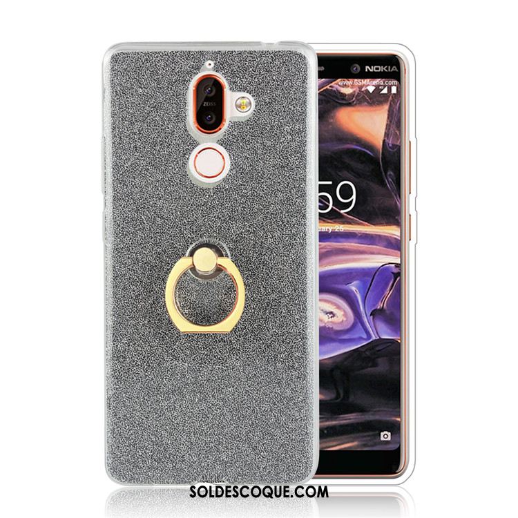 Coque Nokia 7 Plus Téléphone Portable Rose Simple Créatif Anneau En Vente